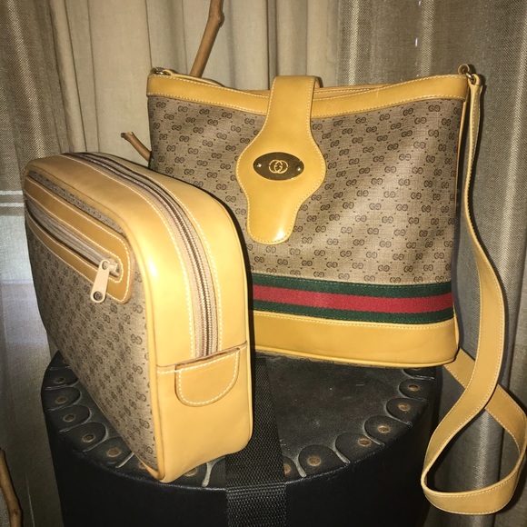 NWT!! Vintage RARE!!!  GG web logo cosmetic case/clutch - Picture 9 of 9